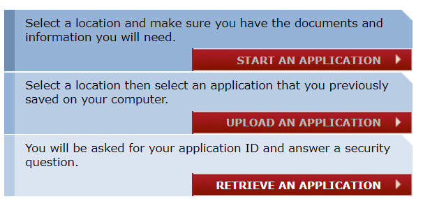 visa usa start application